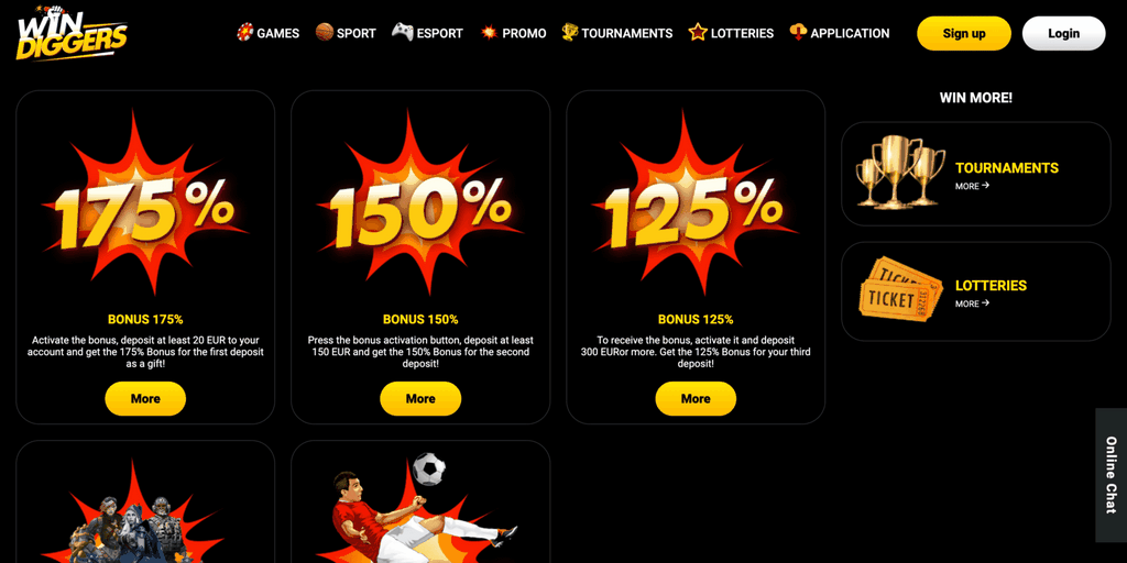 Win Diggers Casino Site Evaluation